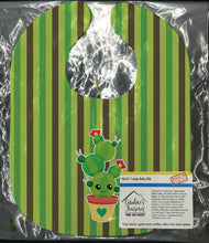 Load image into Gallery viewer, Cactus Stripe Baby Bib BB6847BIB