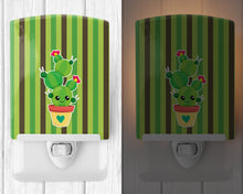 Load image into Gallery viewer, Cactus Stripe Ceramic Night Light BB6847CNL