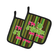 Load image into Gallery viewer, Cactus I'm Stuck on You Pot Holders - Set of 2 - Heat-Resistant Kitchen Essentials BB6851PTHD