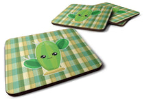 Load image into Gallery viewer, Cactus Plaid Foam Coaster  BB6852FC