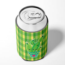 Load image into Gallery viewer, Cactus Striped Plaid Can or Bottle Hugger BB6853CC