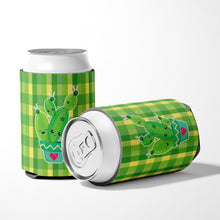 Load image into Gallery viewer, Cactus Striped Plaid Can or Bottle Hugger BB6853CC