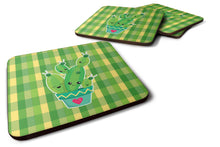 Load image into Gallery viewer, Cactus Striped Plaid Foam Coaster  BB6853FC