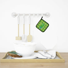 Load image into Gallery viewer, Cactus Striped Plaid Pot Holders - Set of 2 - Heat-Resistant Kitchen Essentials BB6853PTHD