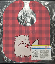 Load image into Gallery viewer, Cat Pink Plad Baby Bib BB6854BIB