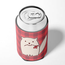 Load image into Gallery viewer, Cat Pink Plad Can or Bottle Hugger BB6854CC