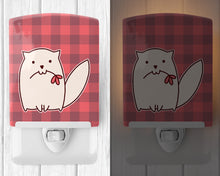 Load image into Gallery viewer, Cat Pink Plad Ceramic Night Light BB6854CNL
