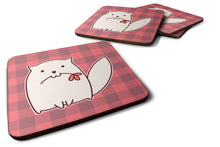 Load image into Gallery viewer, Cat Pink Plad Foam Coaster  BB6854FC