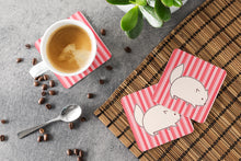 Load image into Gallery viewer, Cat Pink Stripes Foam Coaster  BB6855FC