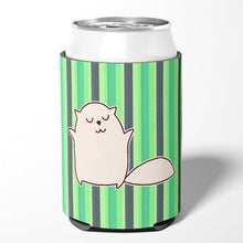 Load image into Gallery viewer, Cat Green Stripes Can or Bottle Hugger BB6856CC