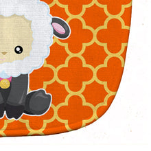 Load image into Gallery viewer, Sheep on Orange Quatrafoil Baby Bib BB6872BIB