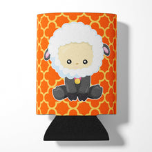 Load image into Gallery viewer, Sheep on Orange Quatrafoil Can or Bottle Hugger BB6872CC