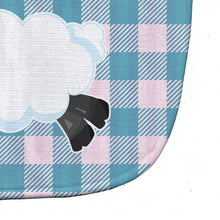 Load image into Gallery viewer, Sheep on Blue Gingham Baby Bib BB6874BIB