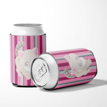 Load image into Gallery viewer, Kitten Cat Pink and Gray Can or Bottle Hugger BB6878CC