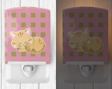 Load image into Gallery viewer, Kitten Sleeping Ceramic Night Light BB6880CNL