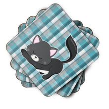 Load image into Gallery viewer, Little Black Cat Kitten Foam Coaster  BB6881FC