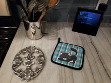 Load image into Gallery viewer, Little Black Cat Kitten Pot Holders - Set of 2 - Heat-Resistant Kitchen Essentials BB6881PTHD