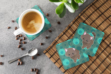 Load image into Gallery viewer, Polkadot Kitten Cat Foam Coaster  BB6885FC