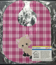 Load image into Gallery viewer, Kitten Cat on Pink Baby Bib BB6886BIB