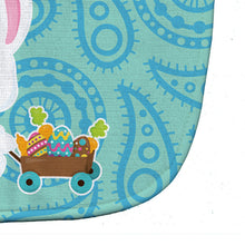 Load image into Gallery viewer, Easter Rabbit Paisley Blue Baby Bib BB6898BIB