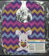Load image into Gallery viewer, Easter Rabbit with Chocolate Heart Baby Bib BB6901BIB