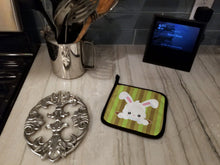 Load image into Gallery viewer, Easter Rabbit Hole Pot Holders - Set of 2 - Heat-Resistant Kitchen Essentials BB6904PTHD