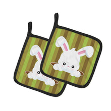 Load image into Gallery viewer, Easter Rabbit Hole Pot Holders - Set of 2 - Heat-Resistant Kitchen Essentials BB6904PTHD