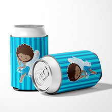 Load image into Gallery viewer, Fairy Blue Stripes Can or Bottle Hugger BB6906CC