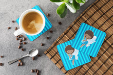 Load image into Gallery viewer, Fairy Blue Stripes Foam Coaster  BB6906FC