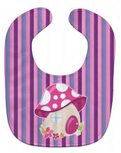 Load image into Gallery viewer, Fairy House Pink and Purple Baby Bib BB6908BIB