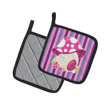 Load image into Gallery viewer, Fairy House Pink and Purple Pot Holders - Set of 2 - Heat-Resistant Kitchen Essentials BB6908PTHD