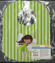 Load image into Gallery viewer, Fairy Green Stripes Baby Bib BB6909BIB
