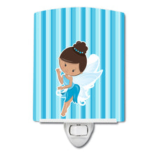 Load image into Gallery viewer, Fairy Blue Stripes Ceramic Night Light BB6910CNL