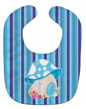 Load image into Gallery viewer, Fairy House Blue Stripes Baby Bib BB6911BIB