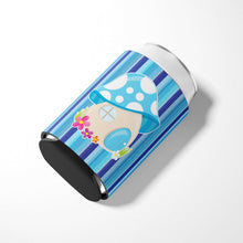 Load image into Gallery viewer, Fairy House Blue Stripes Can or Bottle Hugger BB6911CC