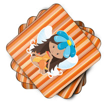 Load image into Gallery viewer, Fairy Orange Stripes Foam Coaster  BB6913FC