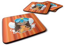 Load image into Gallery viewer, Fairy Orange Stripes Foam Coaster  BB6915FC