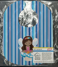 Load image into Gallery viewer, Fairy Blue Stripes Baby Bib BB6917BIB