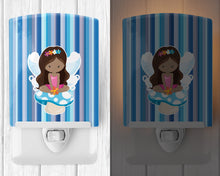 Load image into Gallery viewer, Fairy Blue Stripes Ceramic Night Light BB6917CNL