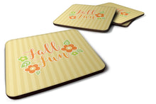 Load image into Gallery viewer, Fall Fun Stripes Foam Coaster  BB6918FC