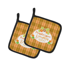 Load image into Gallery viewer, Fall Pumpkin Spice and Everything Pot Holders - Set of 2 - Heat-Resistant Kitchen Essentials BB6920PTHD