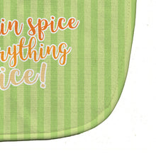 Load image into Gallery viewer, Fall Pumpkin Spice Green Stripe Baby Bib BB6922BIB