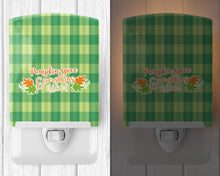 Load image into Gallery viewer, Fall Pumpkin Spice Gingham Ceramic Night Light BB6923CNL