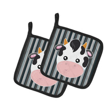 Load image into Gallery viewer, Cow Face Pot Holders - Set of 2 - Heat-Resistant Kitchen Essentials BB6926PTHD