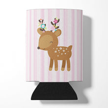 Load image into Gallery viewer, Deer in Pink Stripes Can or Bottle Hugger BB6934CC