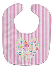 Load image into Gallery viewer, Flowered Heart Baby Bib BB6937BIB