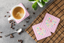 Load image into Gallery viewer, Flowered Heart Foam Coaster  BB6937FC