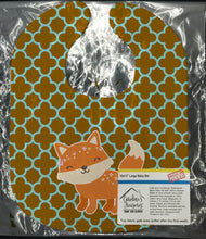 Load image into Gallery viewer, Fox on Quatrafoil Baby Bib BB6939BIB