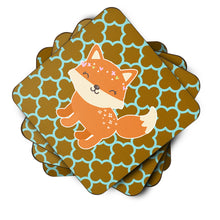 Load image into Gallery viewer, Fox on Quatrafoil Foam Coaster  BB6939FC
