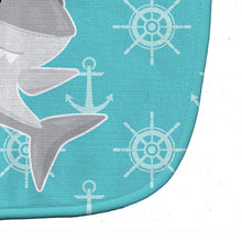 Load image into Gallery viewer, Shark on Blue Nautical Baby Bib BB6940BIB